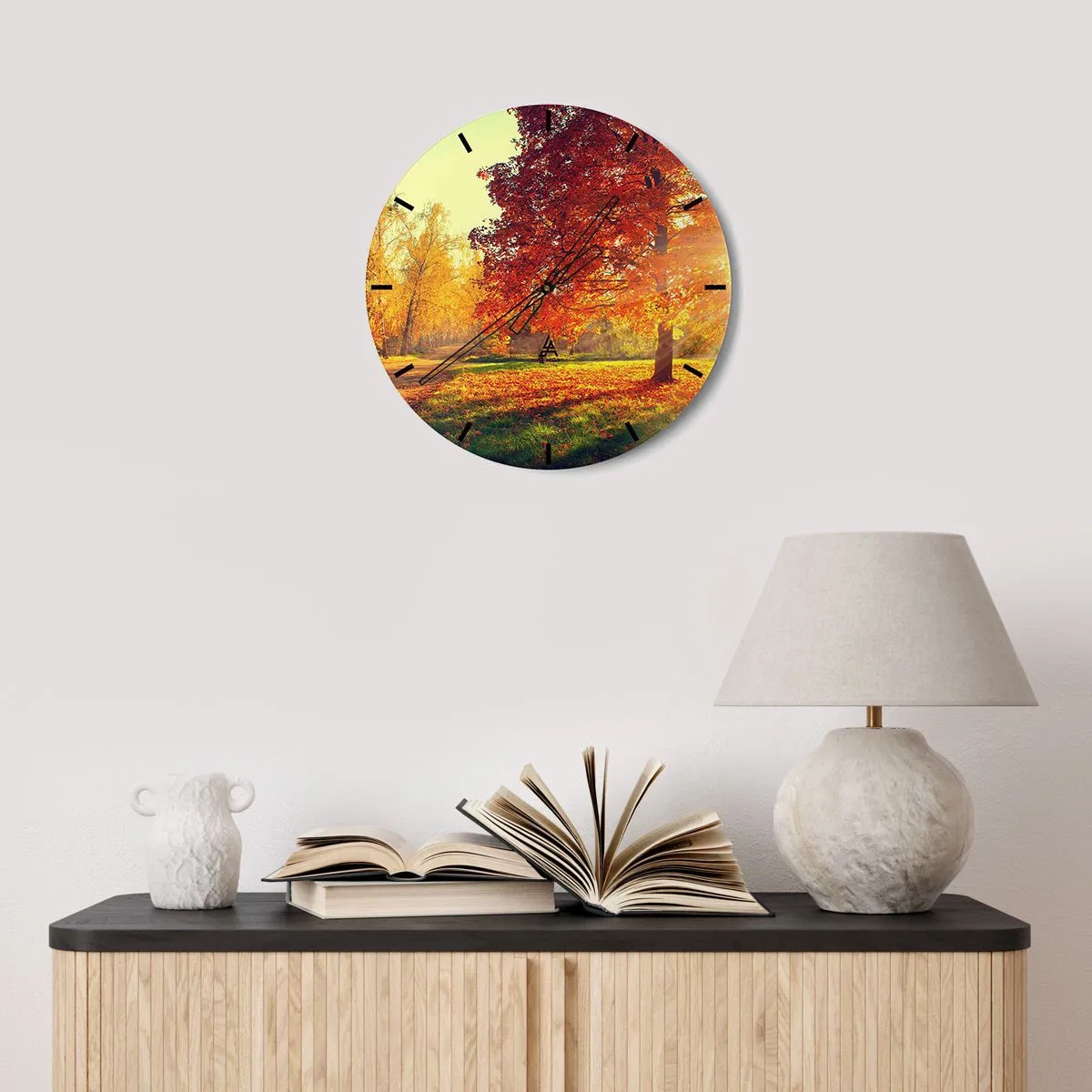 Horloge murale - Pendule murale - Le roux est beau - 40x40 cm