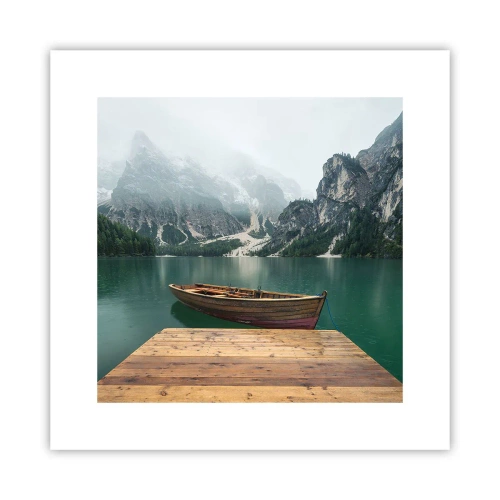 Affiche - Poster - Faire face à la fierté des rochers - 30x30 cm