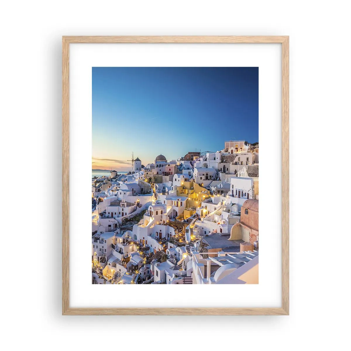 Affiche dans un chêne clair - Poster - L'essence de la grecque - 40x50 cm