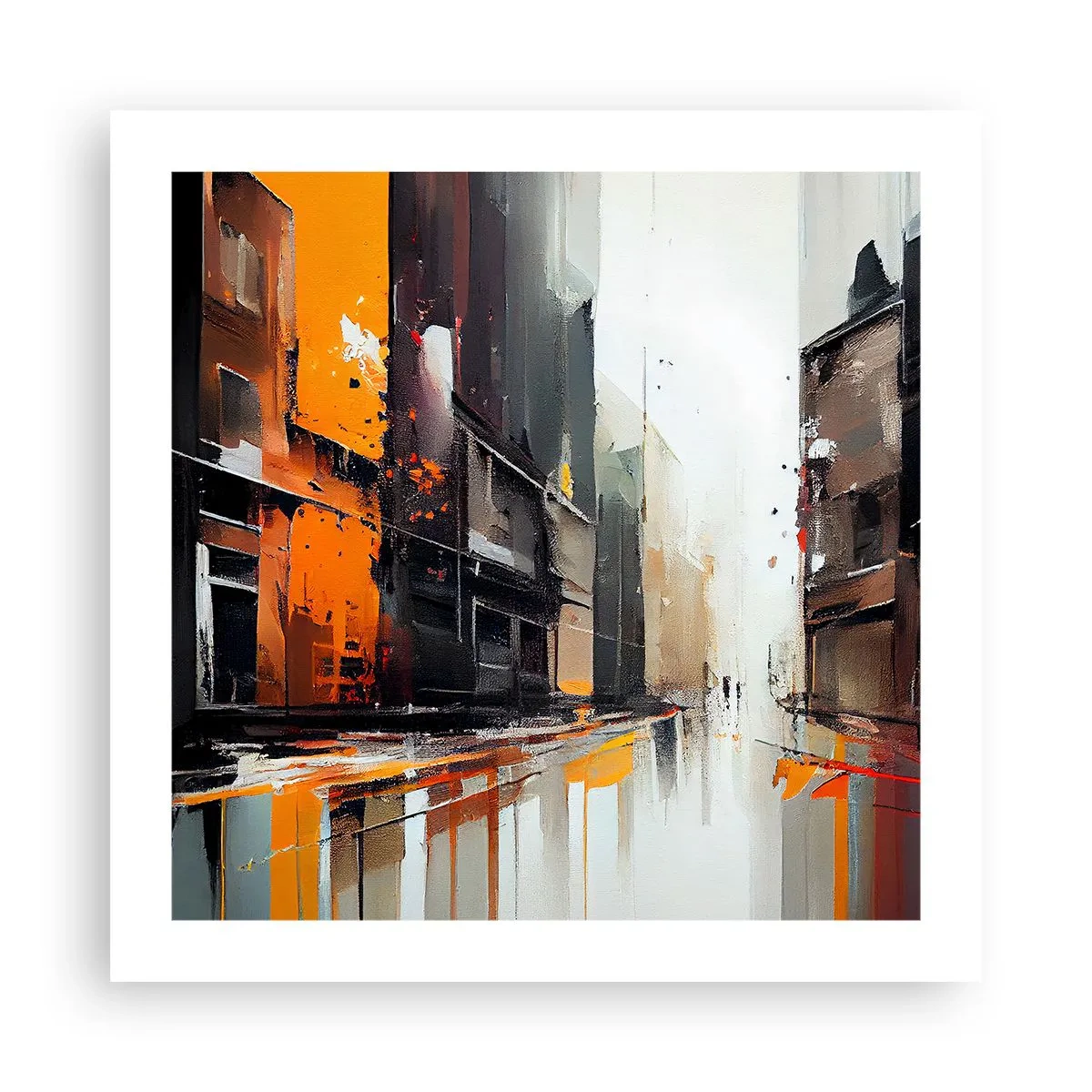 Affiche - Poster - Jour de pluie - 50x50 cm