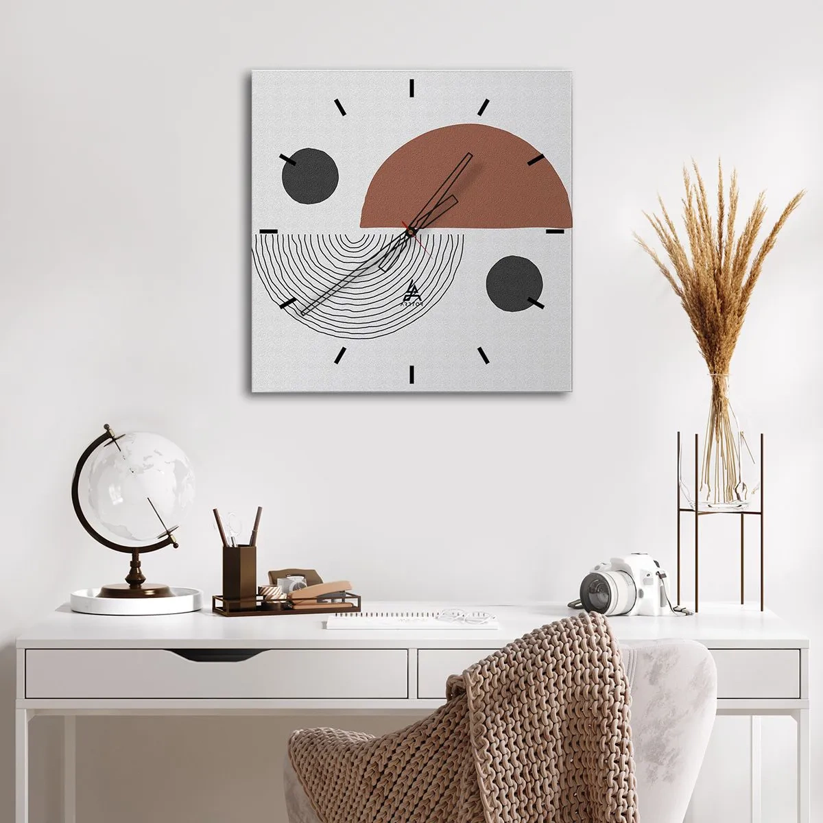Horloge murale - Pendule murale - Perfection de la roue - 30x30 cm