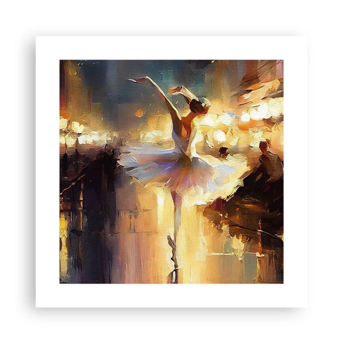 Affiche - Poster - Miracle dans la rue - 40x40 cm
