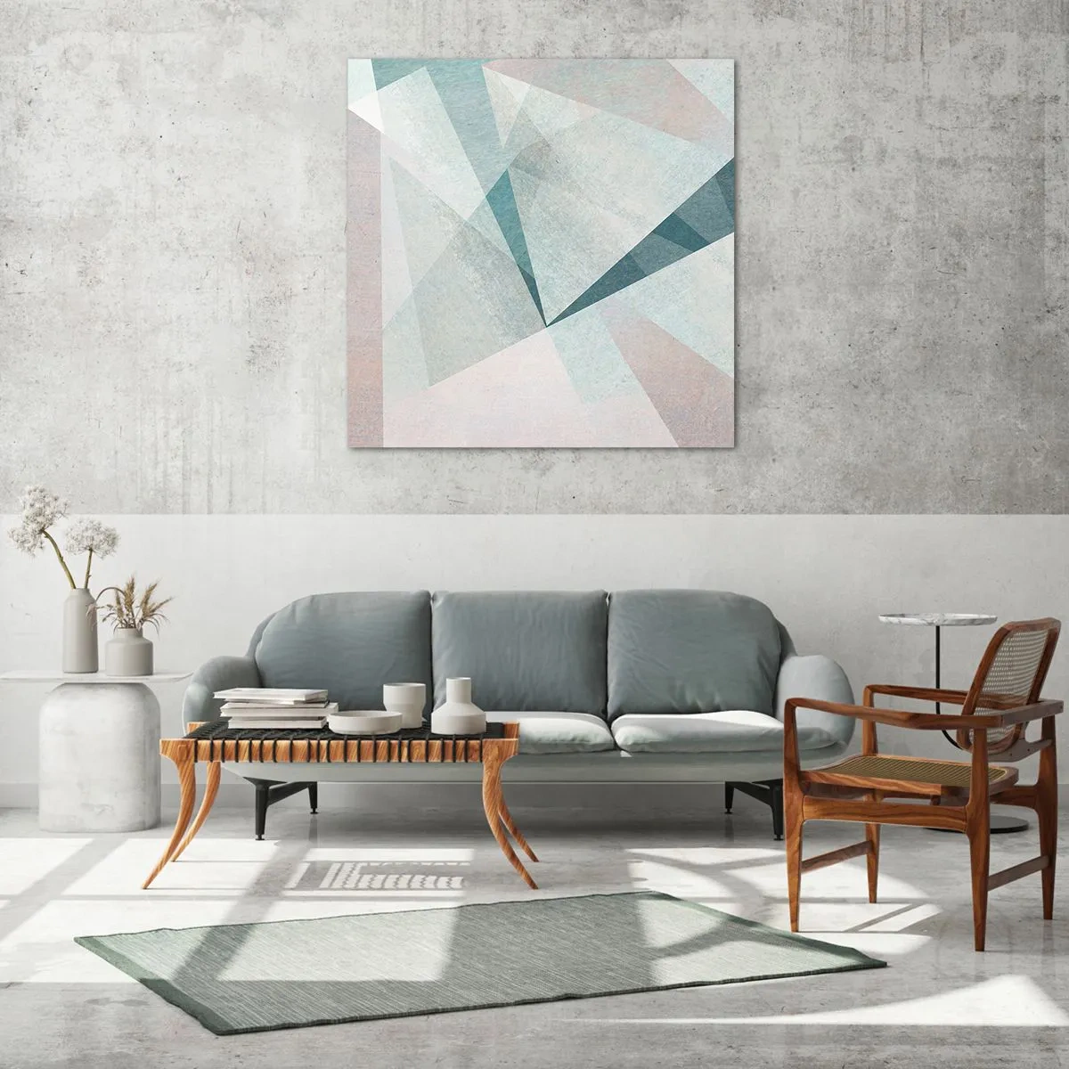 Impression sur verre - Image sur verre - Calme bien que dynamique - 40x40 cm