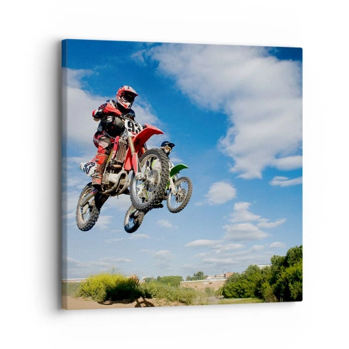 Impression sur toile - Image sur toile - Saut en parachute - 30x30 cm