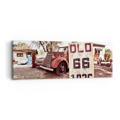 Impression sur toile - Image sur toile - La légende de la province américaine - 90x30 cm