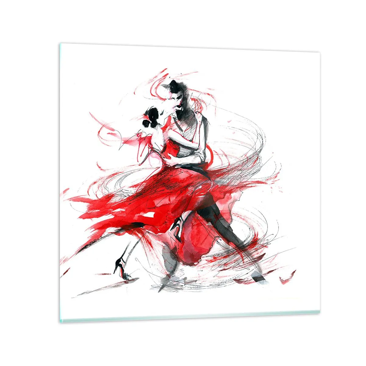 Impression sur verre - Image sur verre - Tango - le rythme de la passion - 60x60 cm