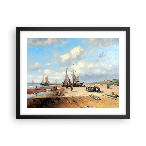 Affiche dans un cadre noir - Poster - Après une capture réussie - 50x40 cm