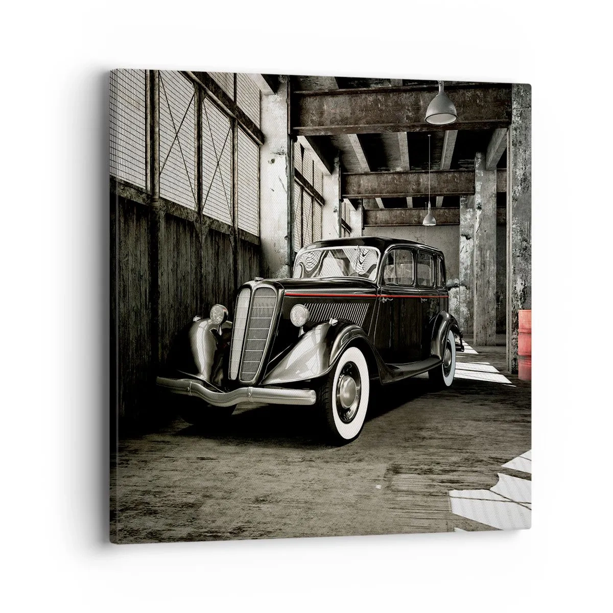 Impression sur toile - Image sur toile - L'élégance éternelle des années 30 - 40x40 cm