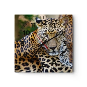 Horloge murale - Pendule murale - Sauvage et calme - 30x30 cm