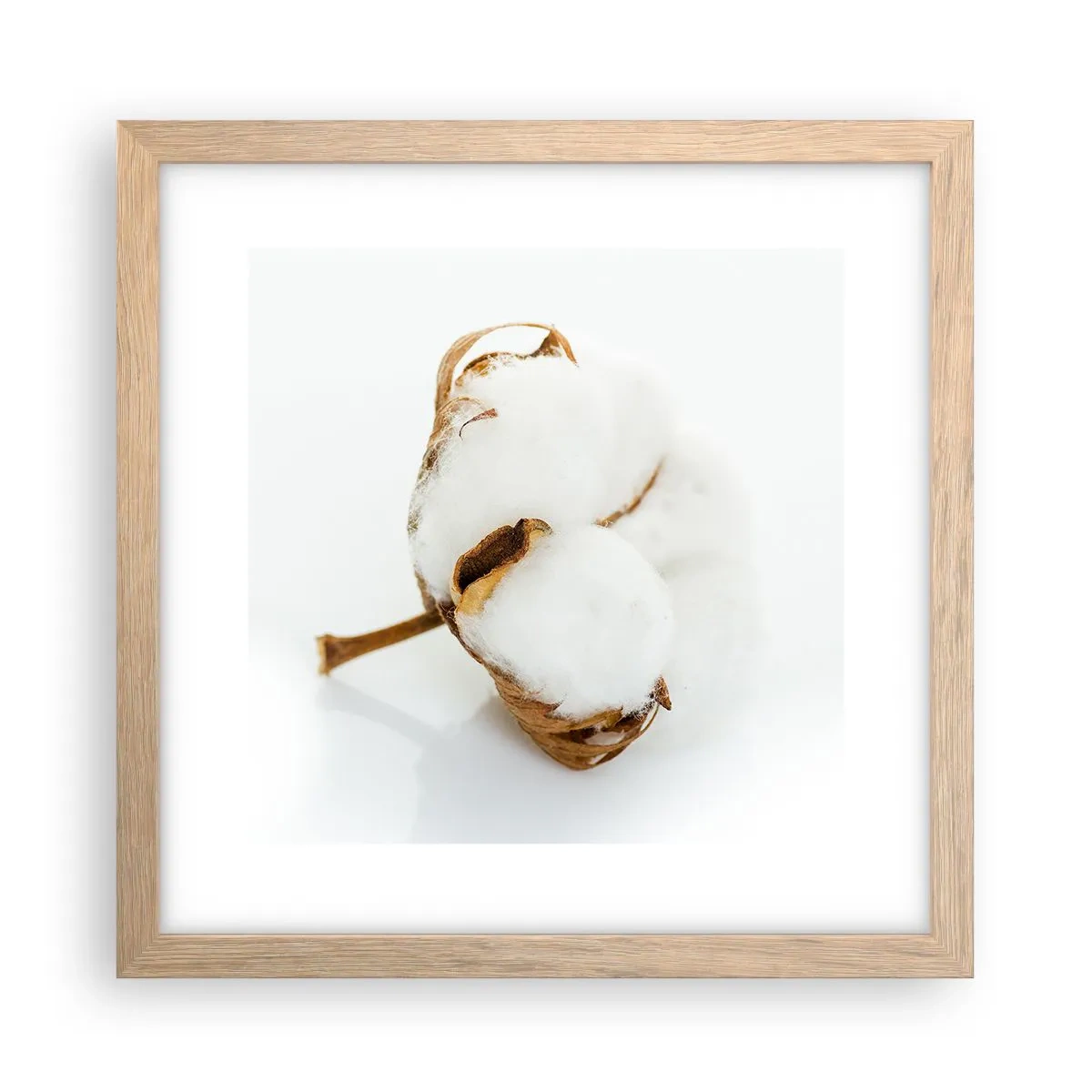 Affiche dans un chêne clair - Poster - Doux par nature - 30x30 cm