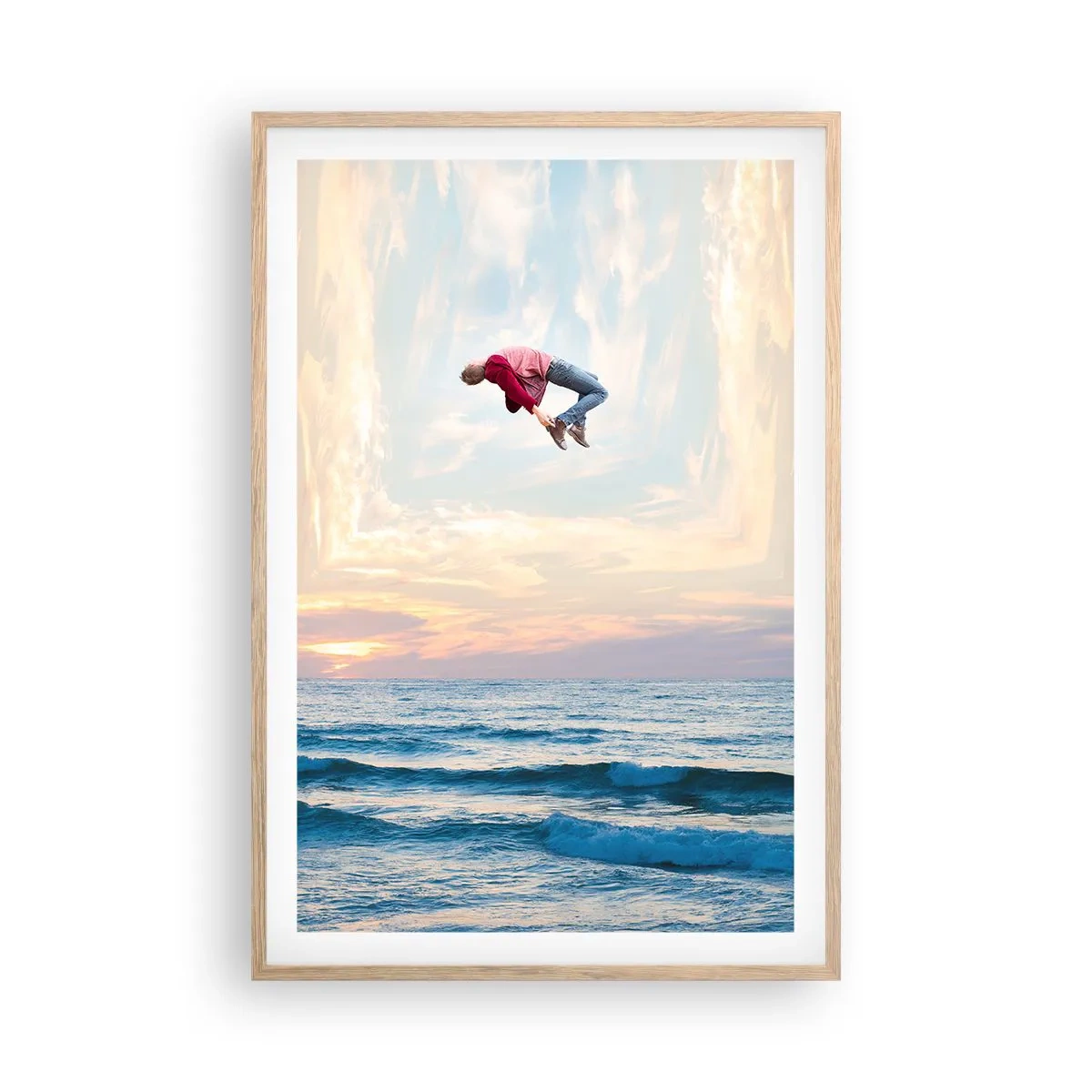 Affiche dans un chêne clair - Poster - Vers une autre dimension - 61x91 cm