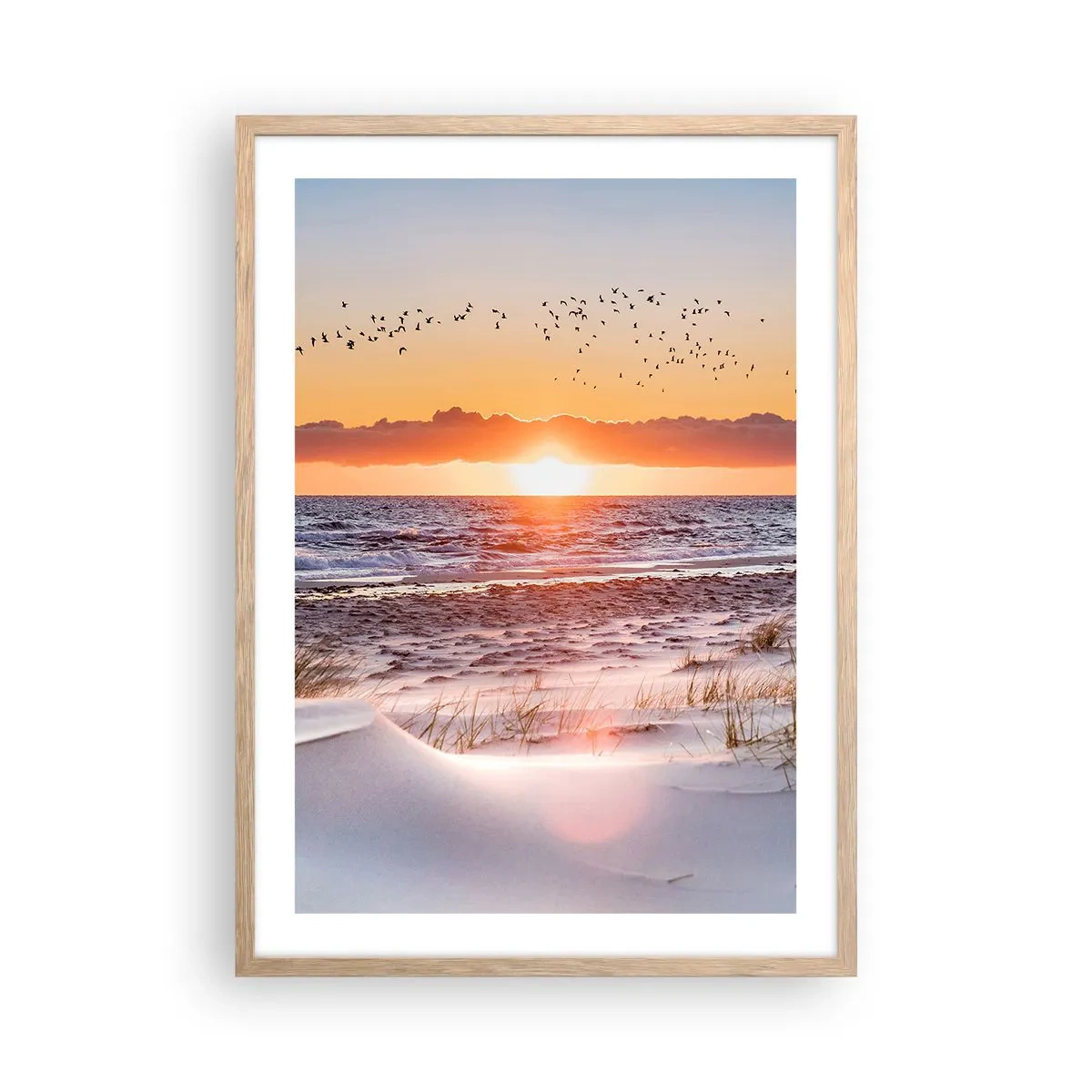 Affiche dans un chêne clair - Poster - Paysage horizontal - 50x70 cm