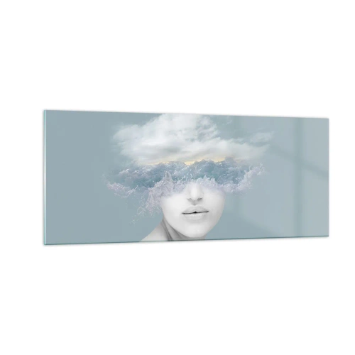 Impression sur verre - Image sur verre - La tête dans les nuages - 100x40 cm