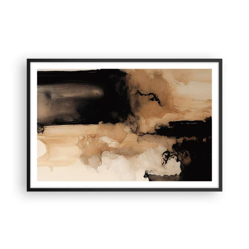 Affiche dans un cadre noir - Poster - Une abstraction intrigante - 91x61 cm