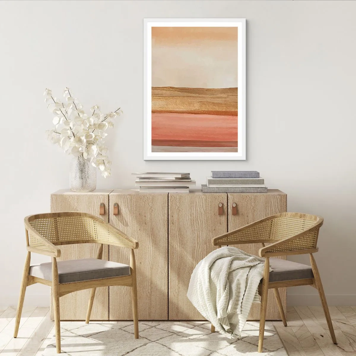 Affiche dans un cadre blanc - Poster - Composition verticale - 50x70 cm