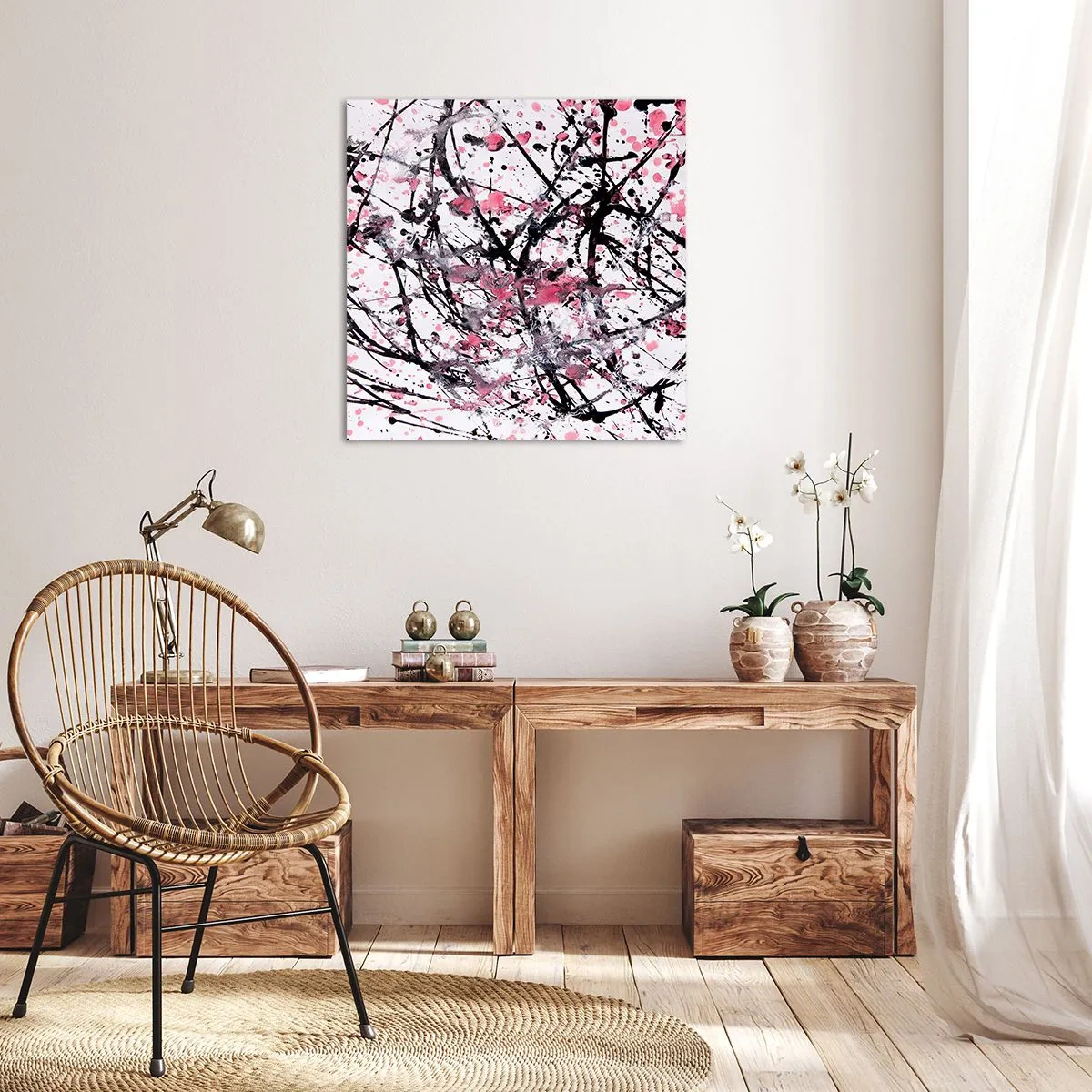 Impression sur toile - Image sur toile - La nature éphémère de la vie - 50x50 cm