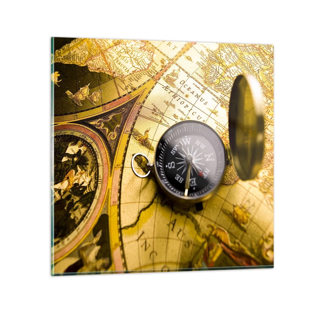 Impression sur verre - Image sur verre - Ou peut-être jusqu'au bout du monde ? - 50x50 cm