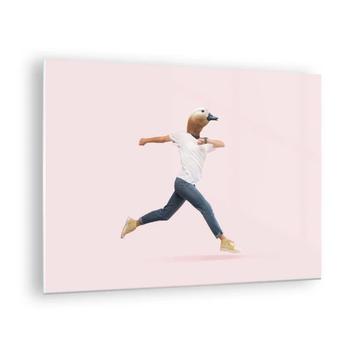 Impression sur verre - Image sur verre - Une pincée d'absurdité - 70x50cm - Une pincée d'absurdité - Décoration murale moderne pour le salon et la chambre ARTTOR