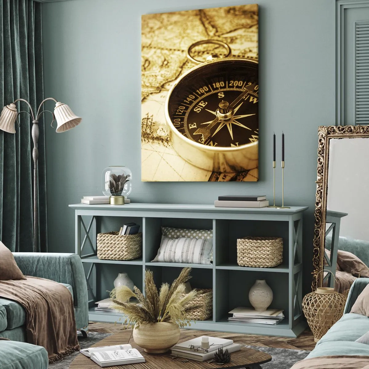 Impression sur toile - Image sur toile - Est ou ouest? - 45x80 cm