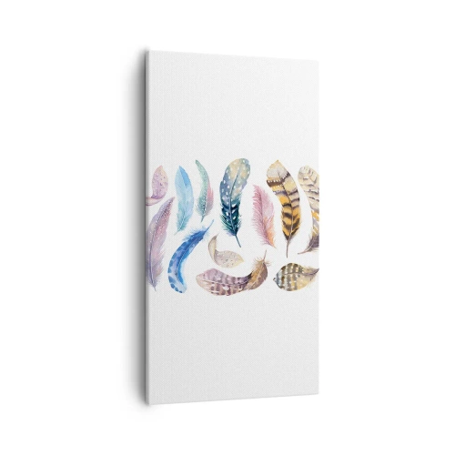 Impression sur toile - Image sur toile - Léger, bariolé et multicolore - 55x100 cm