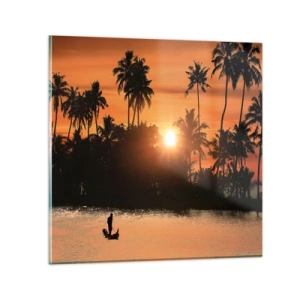 Impression sur verre - Image sur verre - Il est temps de se détendre - 50x50 cm