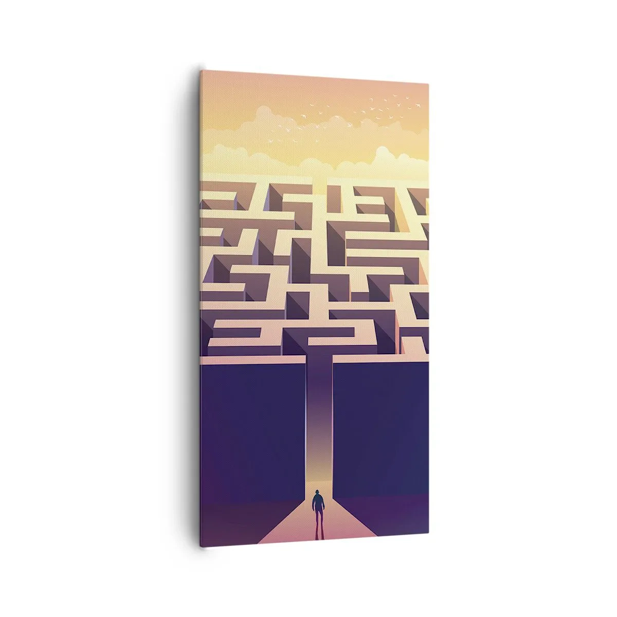 Impression sur toile - Image sur toile - Le temps de la décision - 65x120 cm