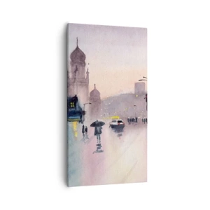 Impression sur toile - Image sur toile - Dans une brume pluvieuse - 55x100 cm
