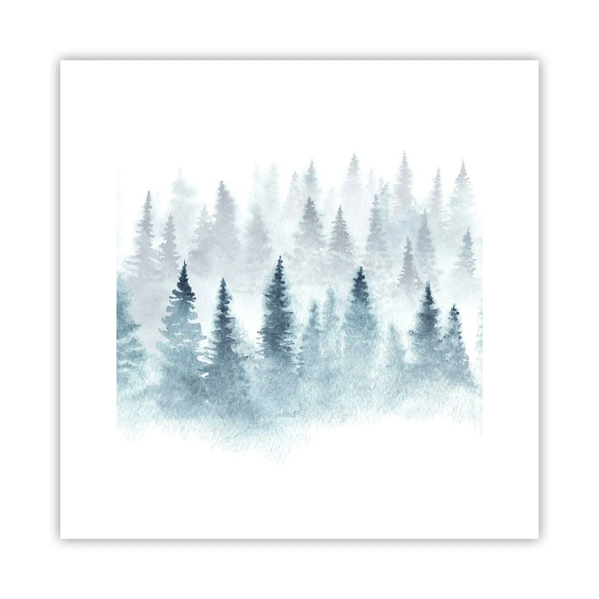Affiche - Poster - Enveloppé de brouillard - 30x30 cm