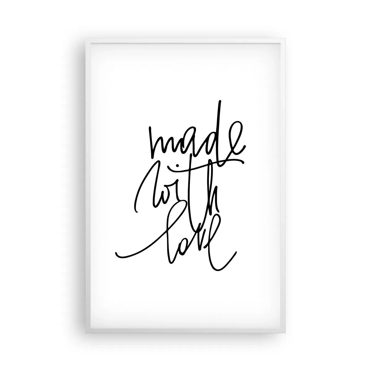 Affiche dans un cadre blanc - Poster - La meilleure marque - 61x91 cm