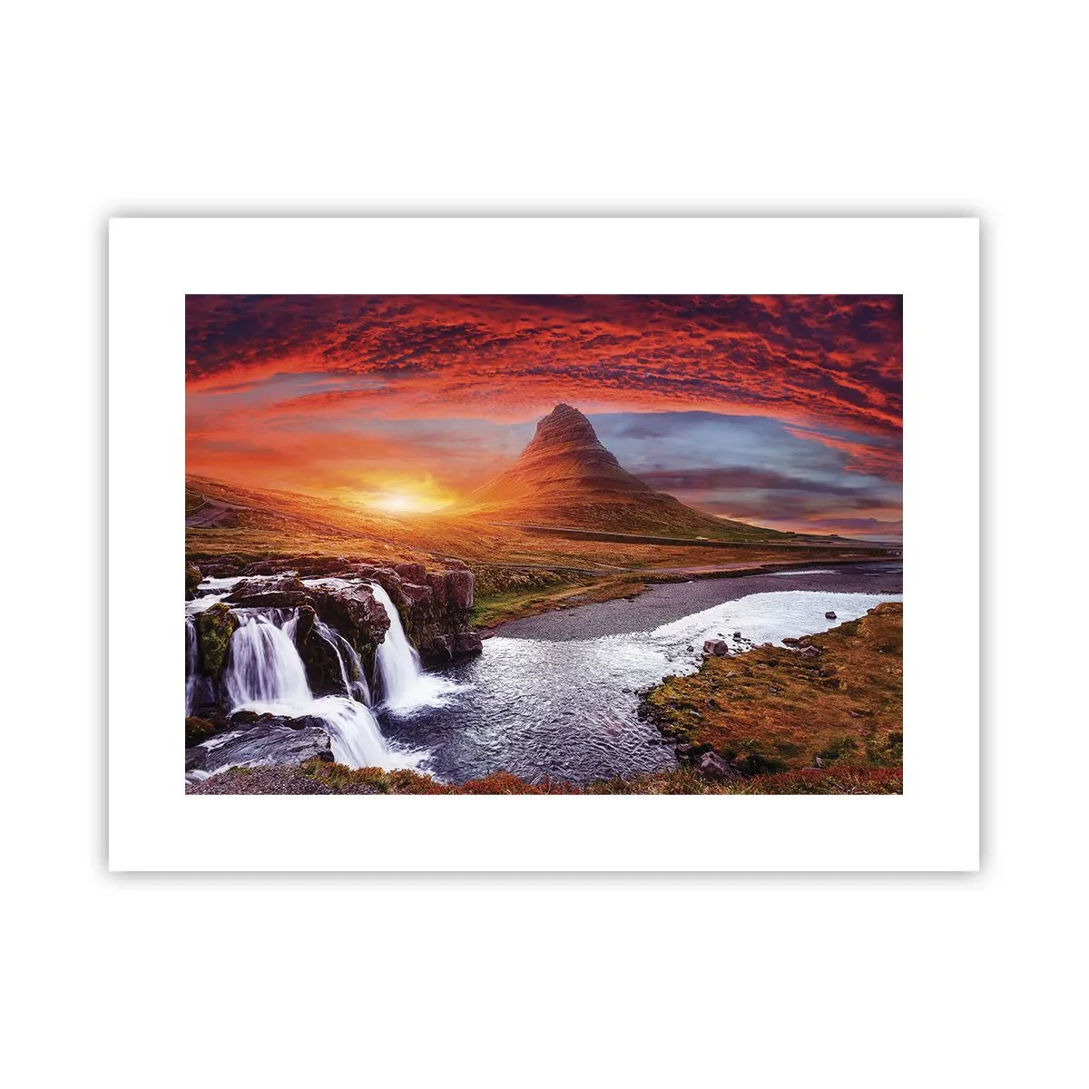 Affiche - Poster - Vue de la terre du milieu - 40x30 cm