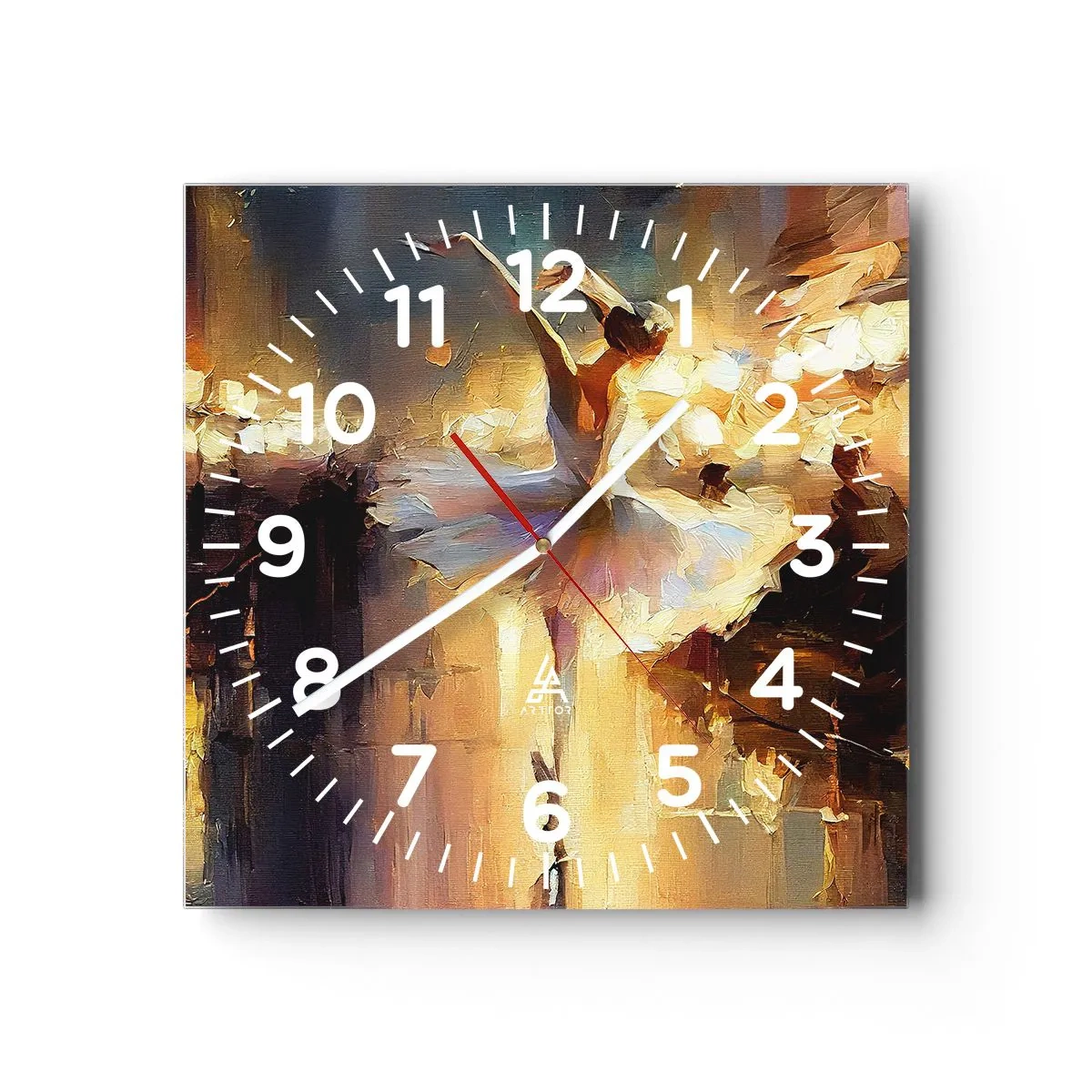 Horloge murale - Pendule murale - Miracle dans la rue - 40x40 cm