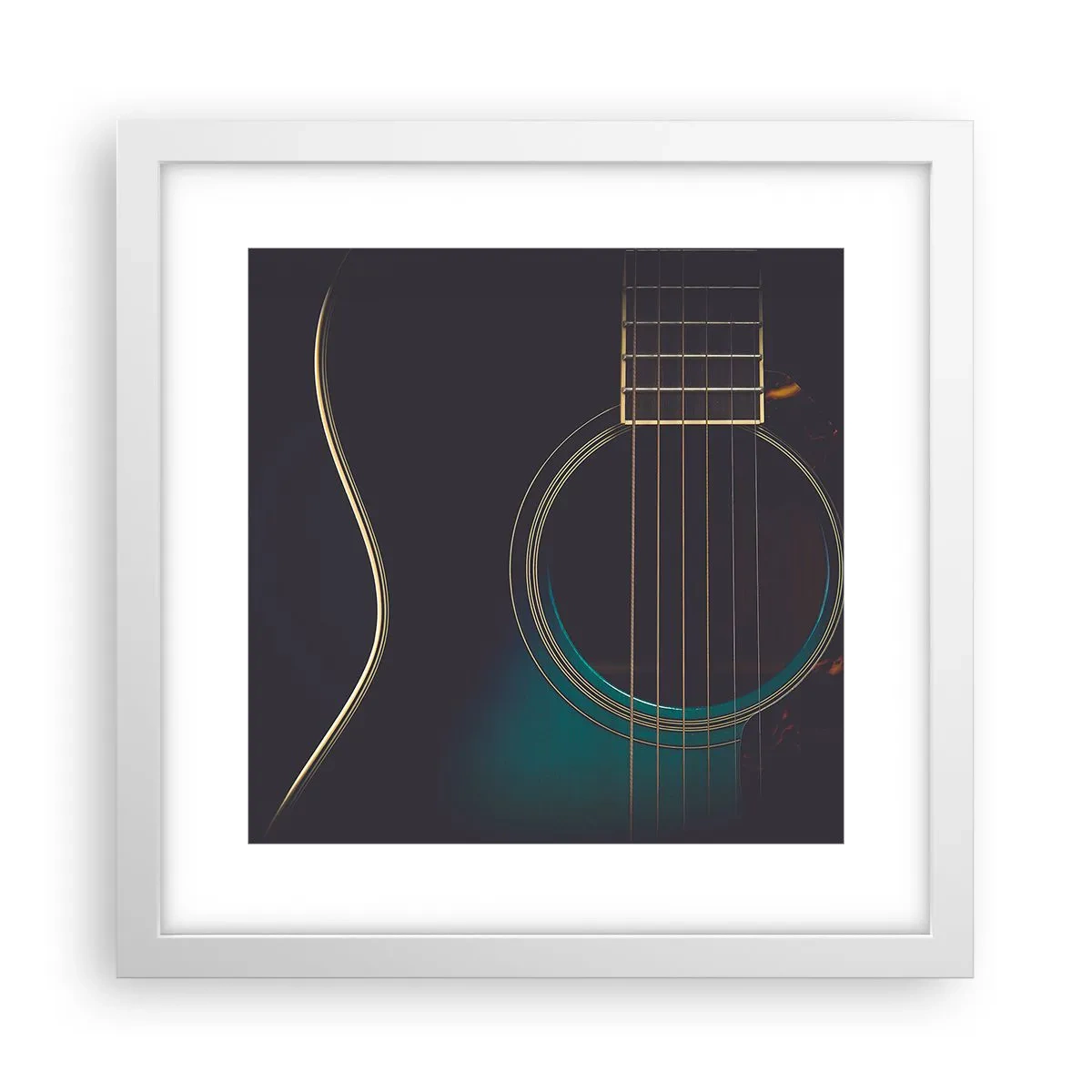 Affiche dans un cadre blanc - Poster - Le calme avant la tempête - 30x30 cm