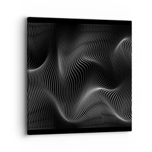 Impression sur toile - Image sur toile - Danse de lumière dans l'espace - 40x40 cm