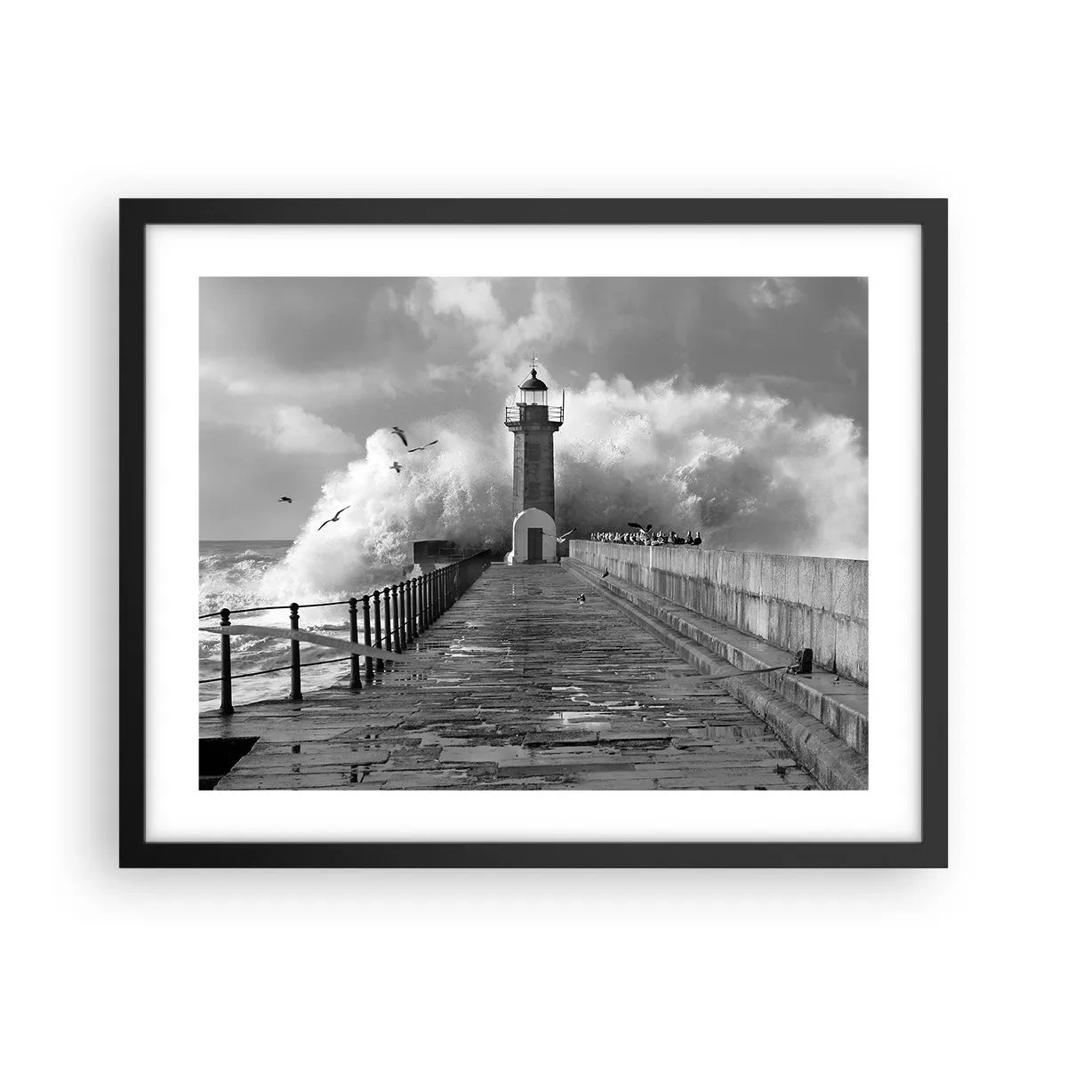 Affiche dans un cadre noir - Poster - Sans peur - 50x40 cm