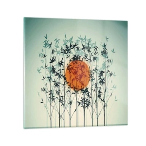 Impression sur verre - Image sur verre - Soleil japonnais - 50x50 cm