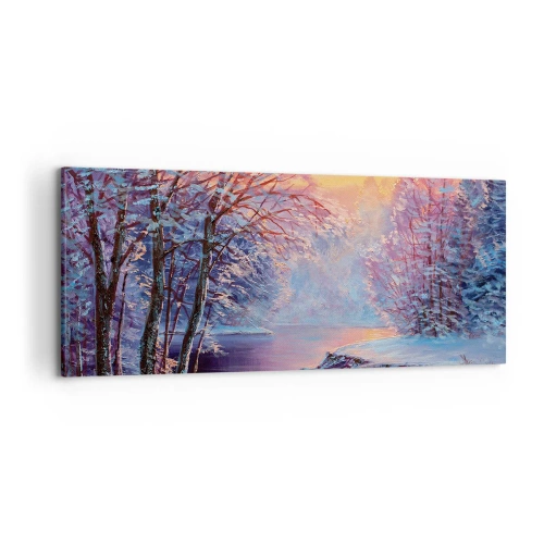 Impression sur toile - Image sur toile - Couleurs d'hiver - 100x40 cm