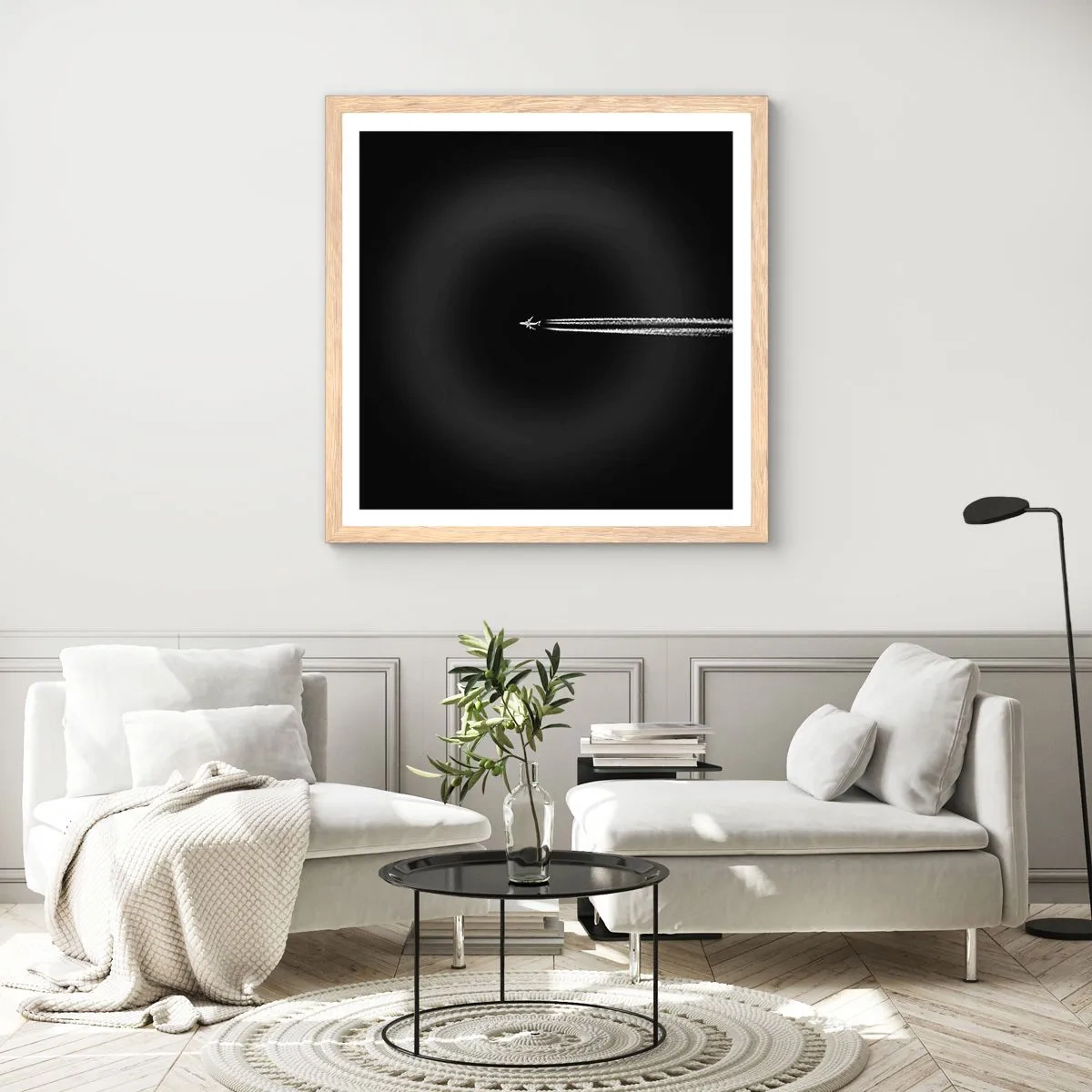 Affiche dans un chêne clair - Poster - Dans une autre dimension - 40x40 cm