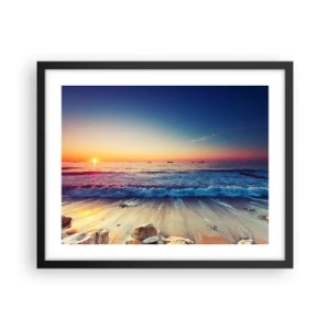 Affiche dans un cadre noir - Poster - Mais quel horizon ? - 50x40 cm