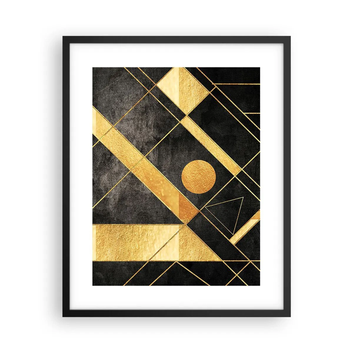 Affiche dans un cadre noir - Poster - Soleil du désert - 40x50 cm