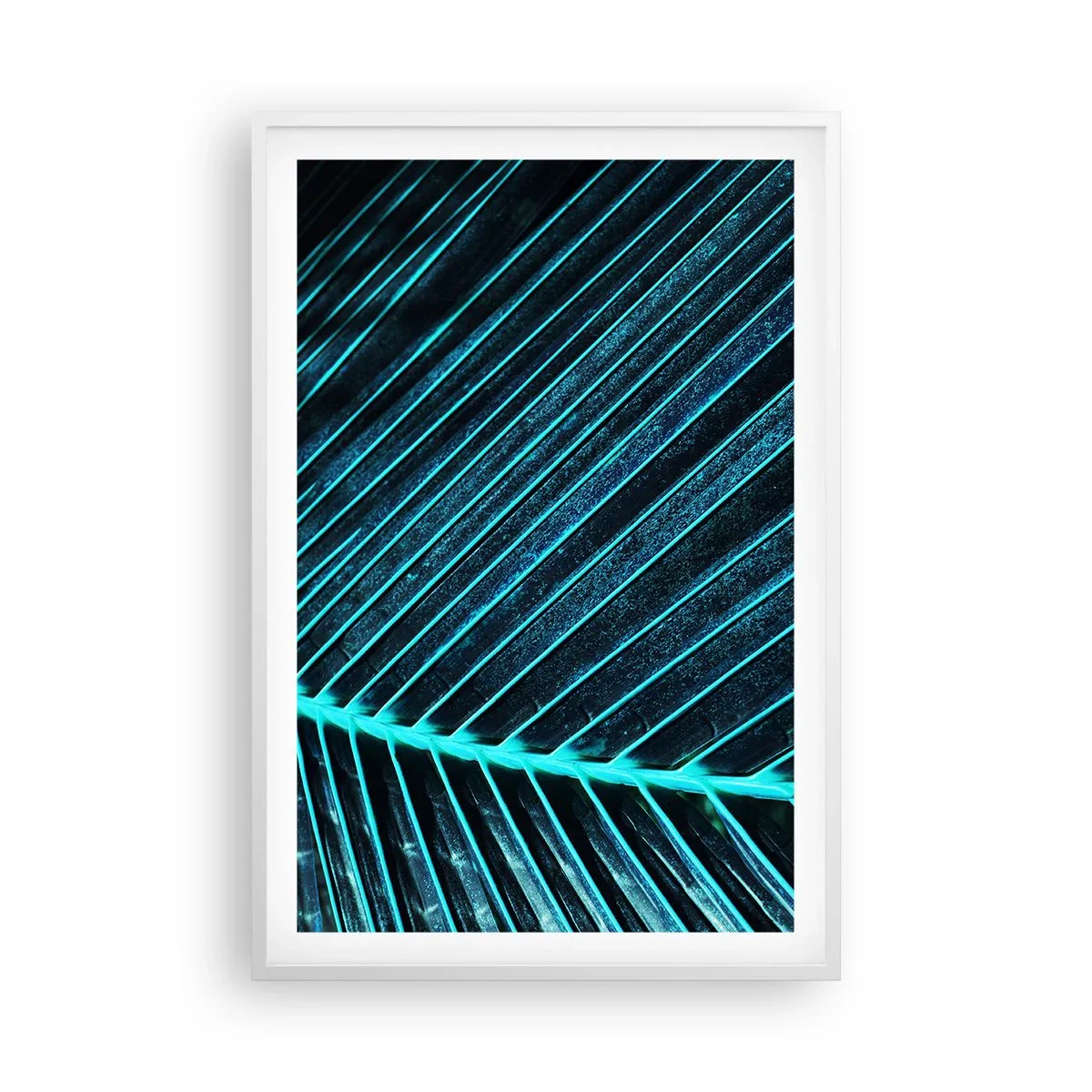 Affiche dans un cadre blanc - Poster - Texture verte - 61x91 cm