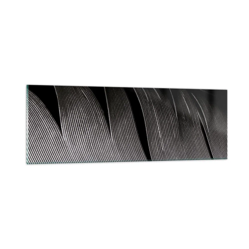 Impression sur verre - Image sur verre - La plume – un design magnifique - 90x30 cm