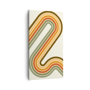 Impression sur toile - Image sur toile - En zig zag vers le but - 55x100 cm