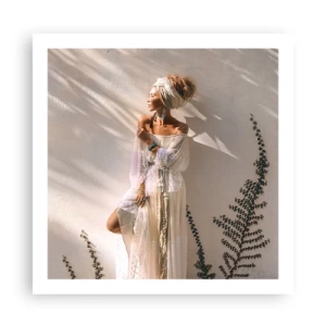Affiche - Poster - Le soleil et la fille - 60x60 cm