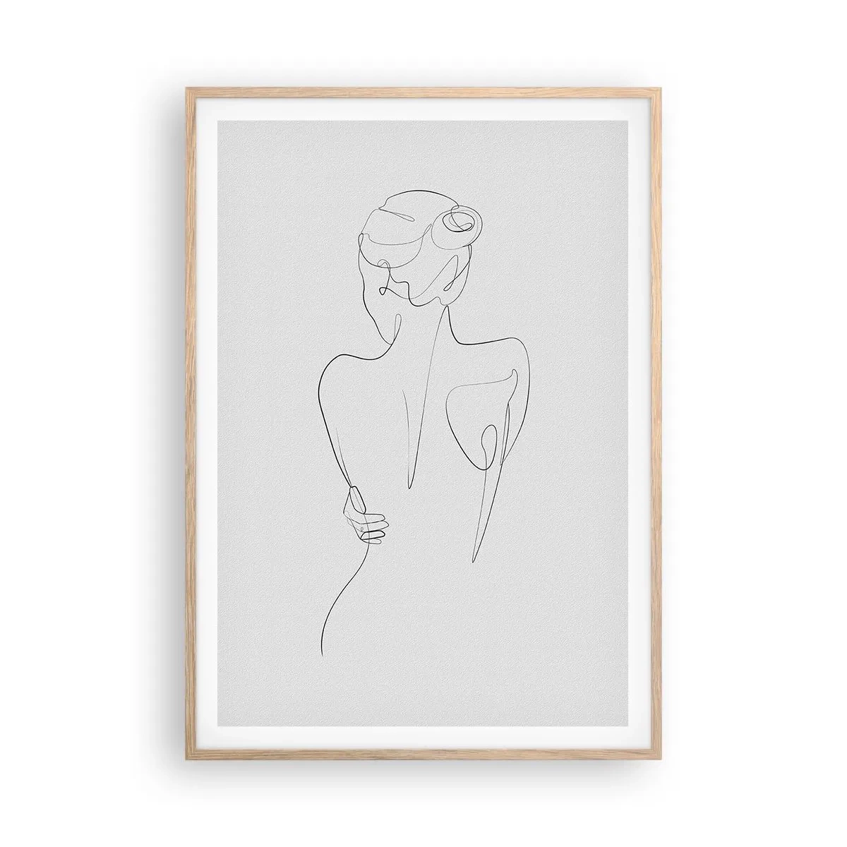 Affiche dans un chêne clair - Poster - Musique corporelle - 70x100 cm