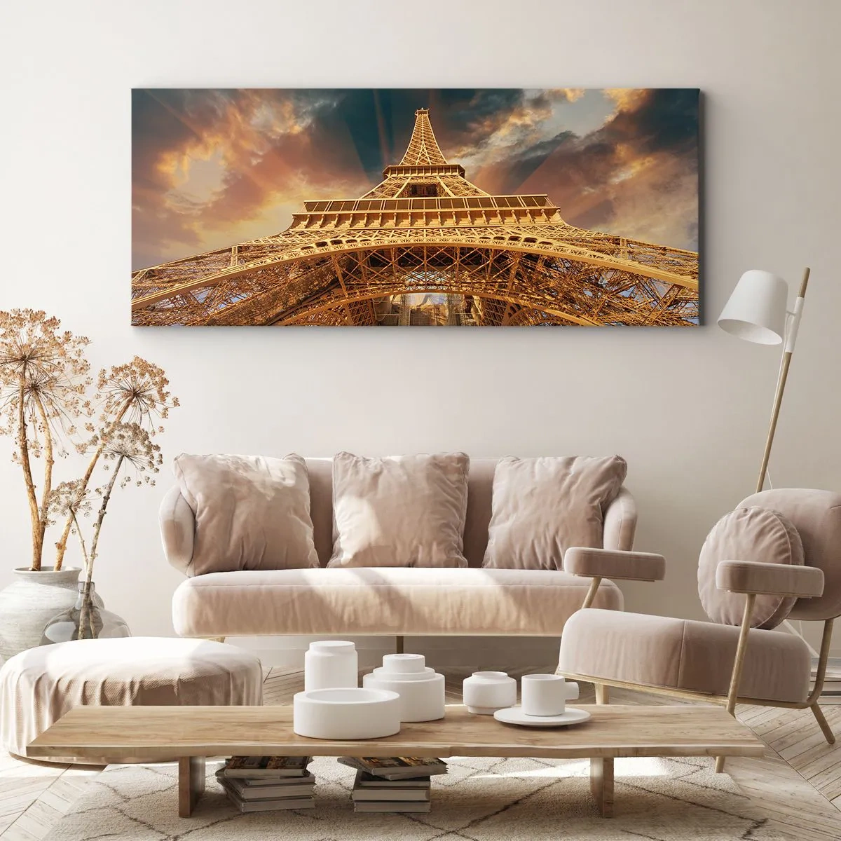 Impression sur toile - Image sur toile - Comment l'humanité a atteint le ciel - 100x40 cm