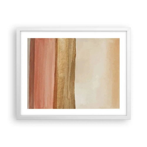 Affiche dans un cadre blanc - Poster - Composition verticale - 50x40 cm