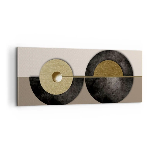 Impression sur toile - Image sur toile - Variations autour du cercle - 100x40 cm
