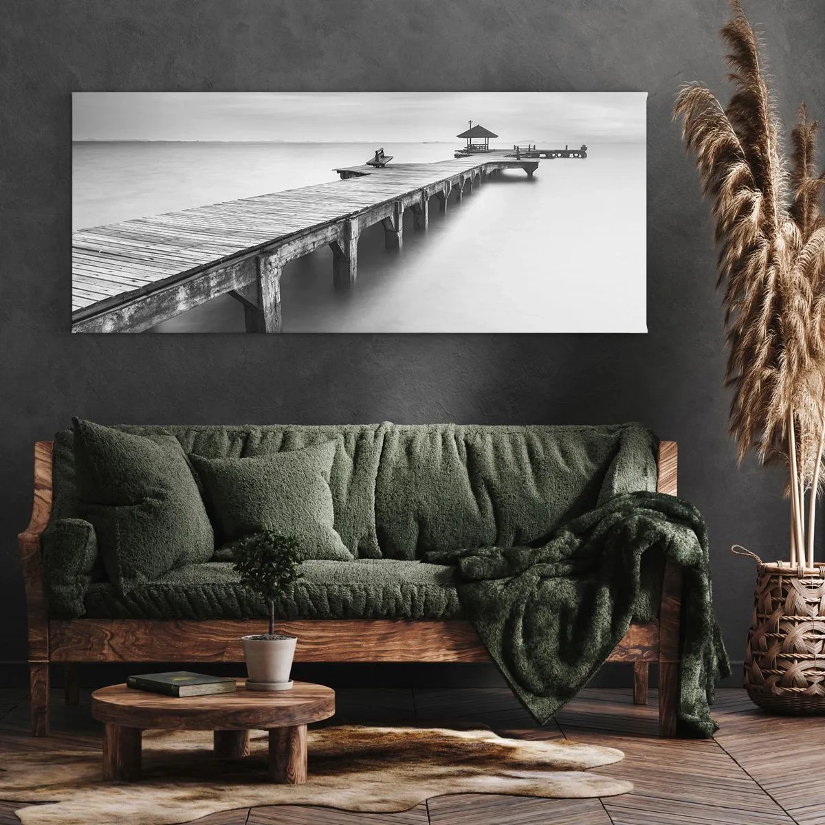 Impression sur toile - Image sur toile - À l'horizon - 90x30 cm