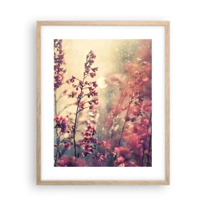 Affiche dans un chêne clair - Poster - Jardin secret - 40x50 cm