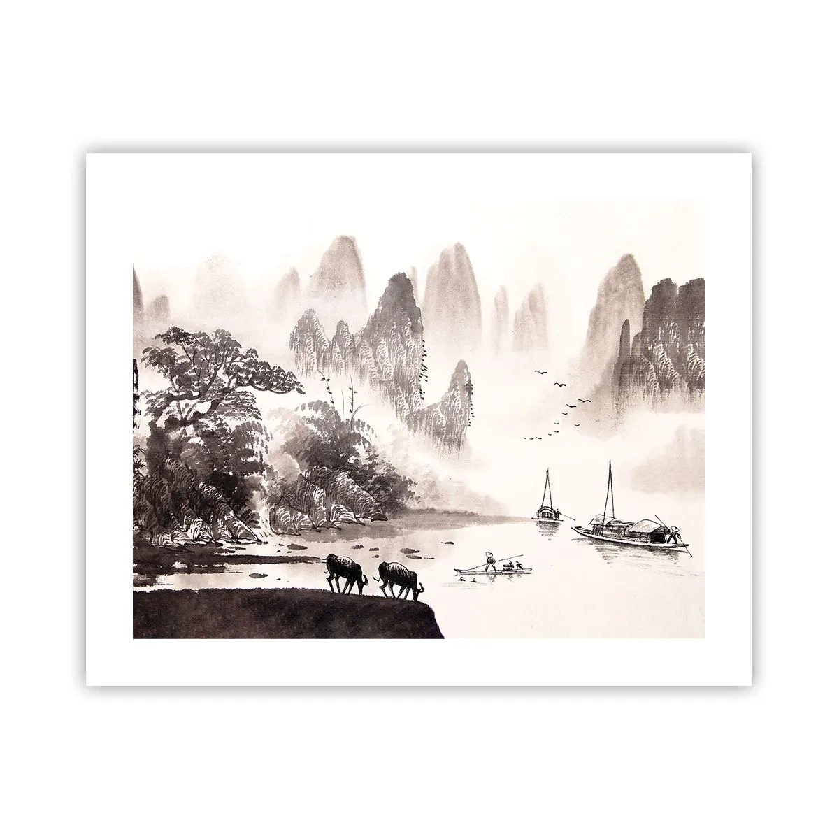 Affiche - Poster - Le quotidien exotique de l'Orient - 50x40 cm